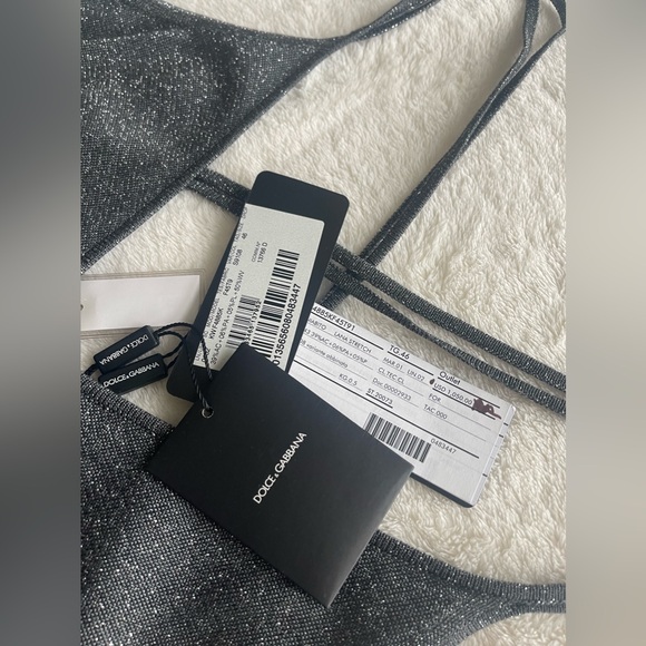 NWT Dolce & Gabbana Grey & Silver Dress EU 46 US L/XL - Picture 3 of 10